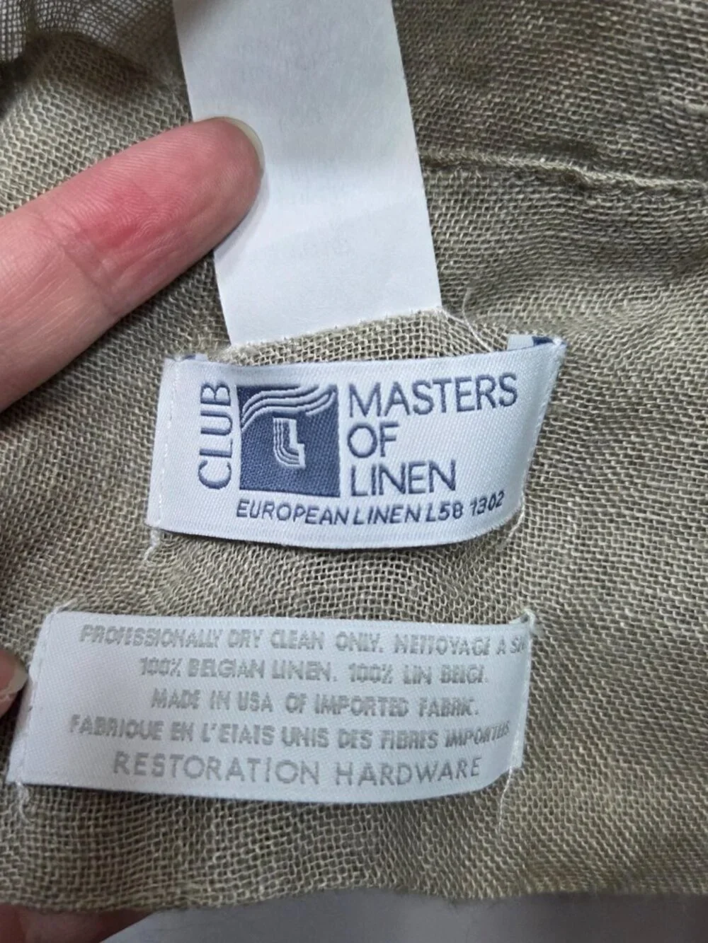 Restoration Hardware Sheer Linen 108